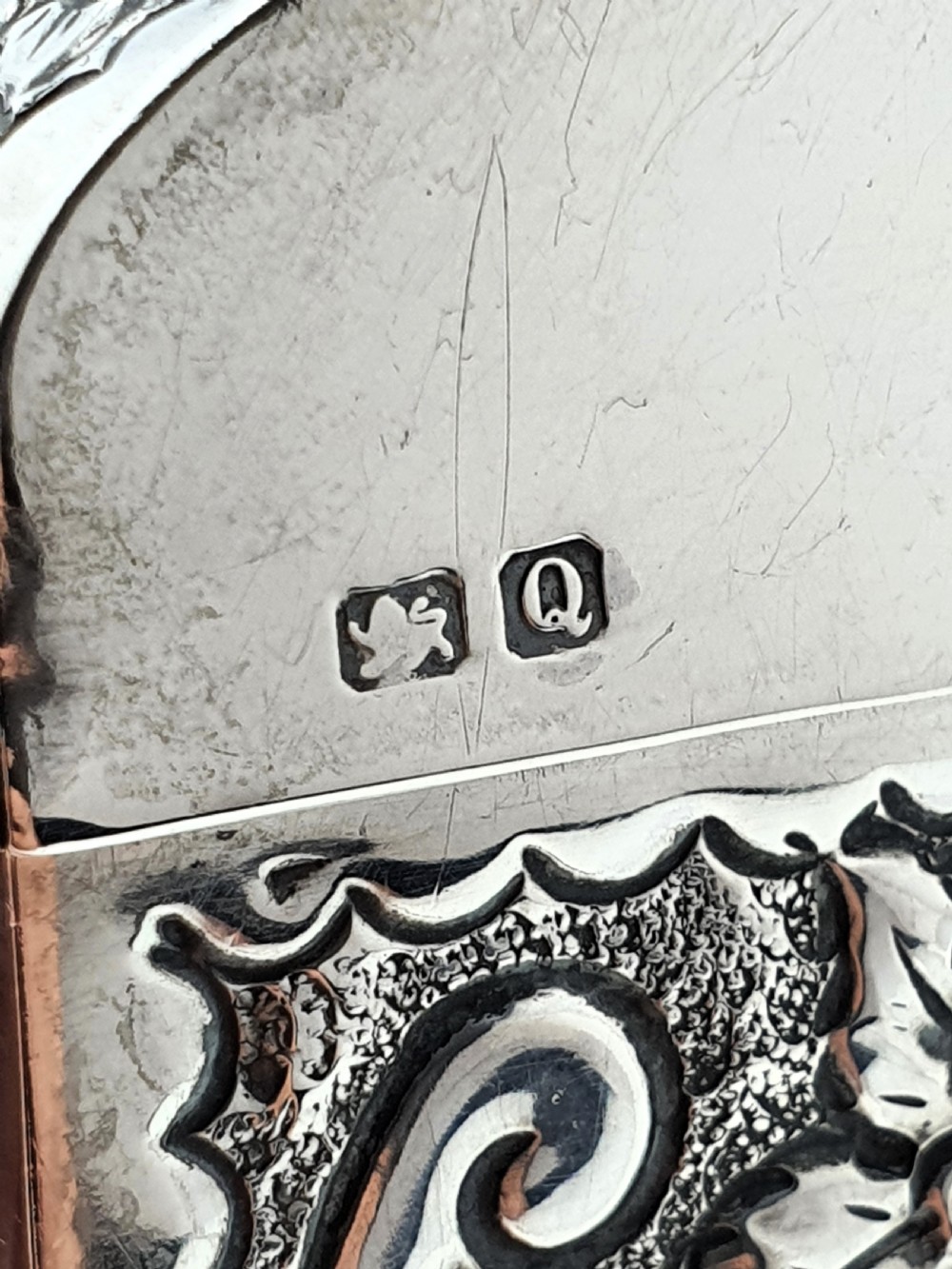 Gorgeous Victorian silver card box – Chester, 1899 View VIII