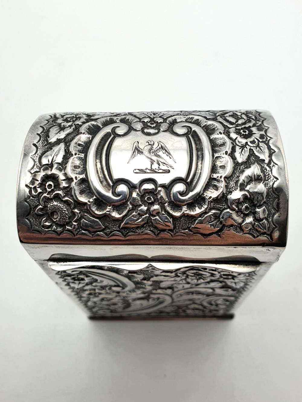 Gorgeous Victorian silver card box – Chester, 1899 View XI