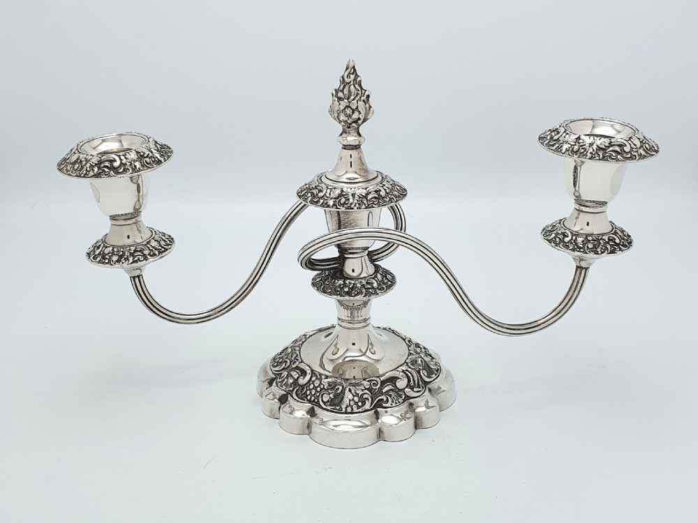 Fabulous Pair of Edwardian Low Candelabras – circa 1905 View IV