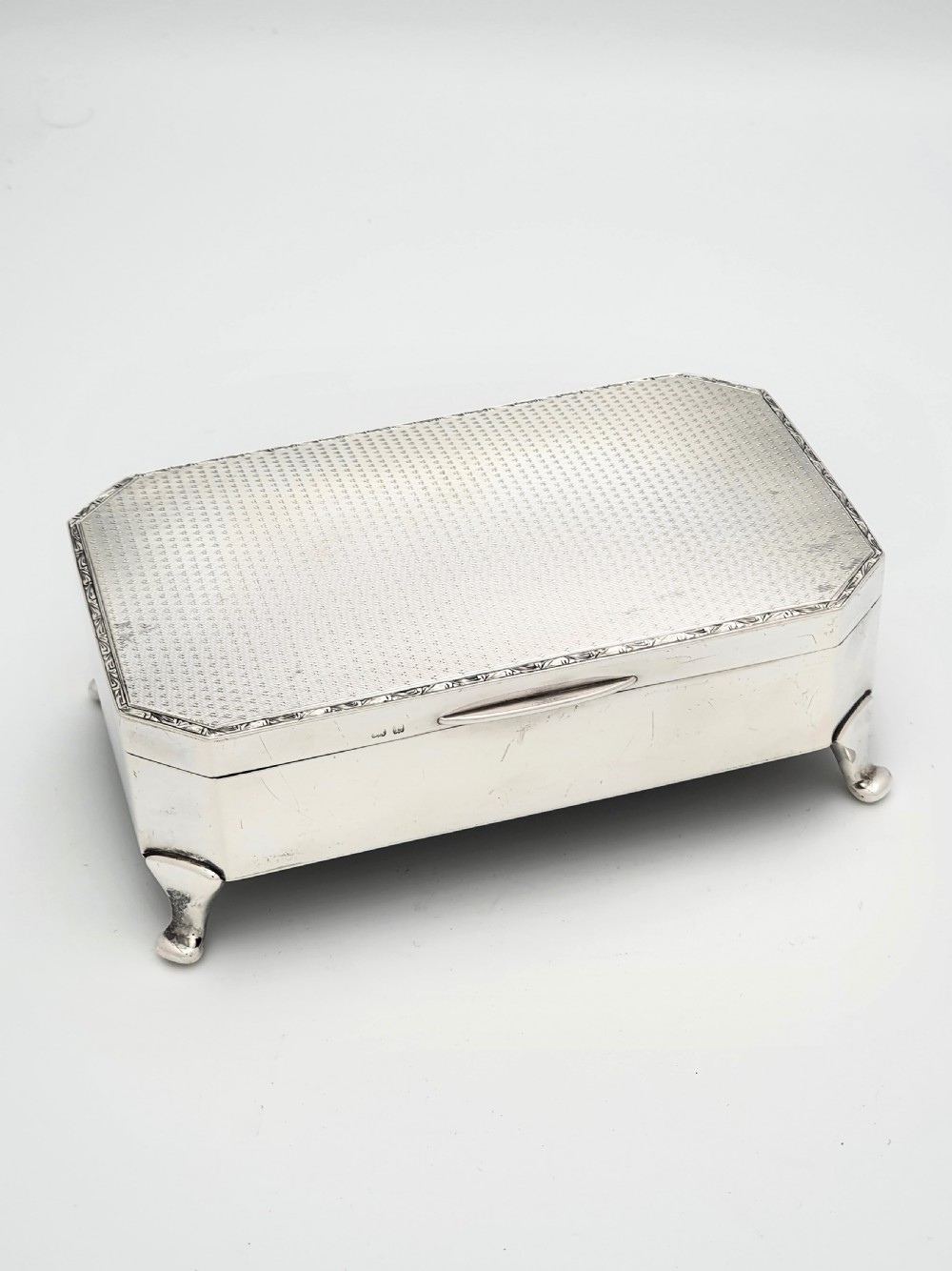 Gorgeous Art Deco Silver Jewellery Box - Birmingham 1929