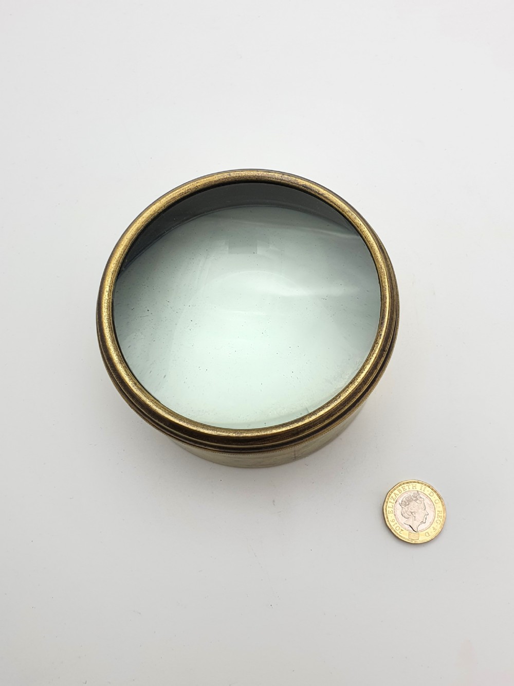 Large Brass Desk Magnifier - circa 1910 View III