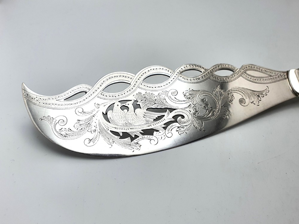 Stunning Pair of Victorian Fish Servers – circa 1880 View V