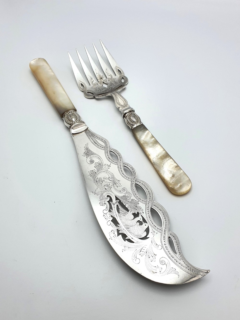 Stunning Pair of Victorian Fish Servers – circa 1880
