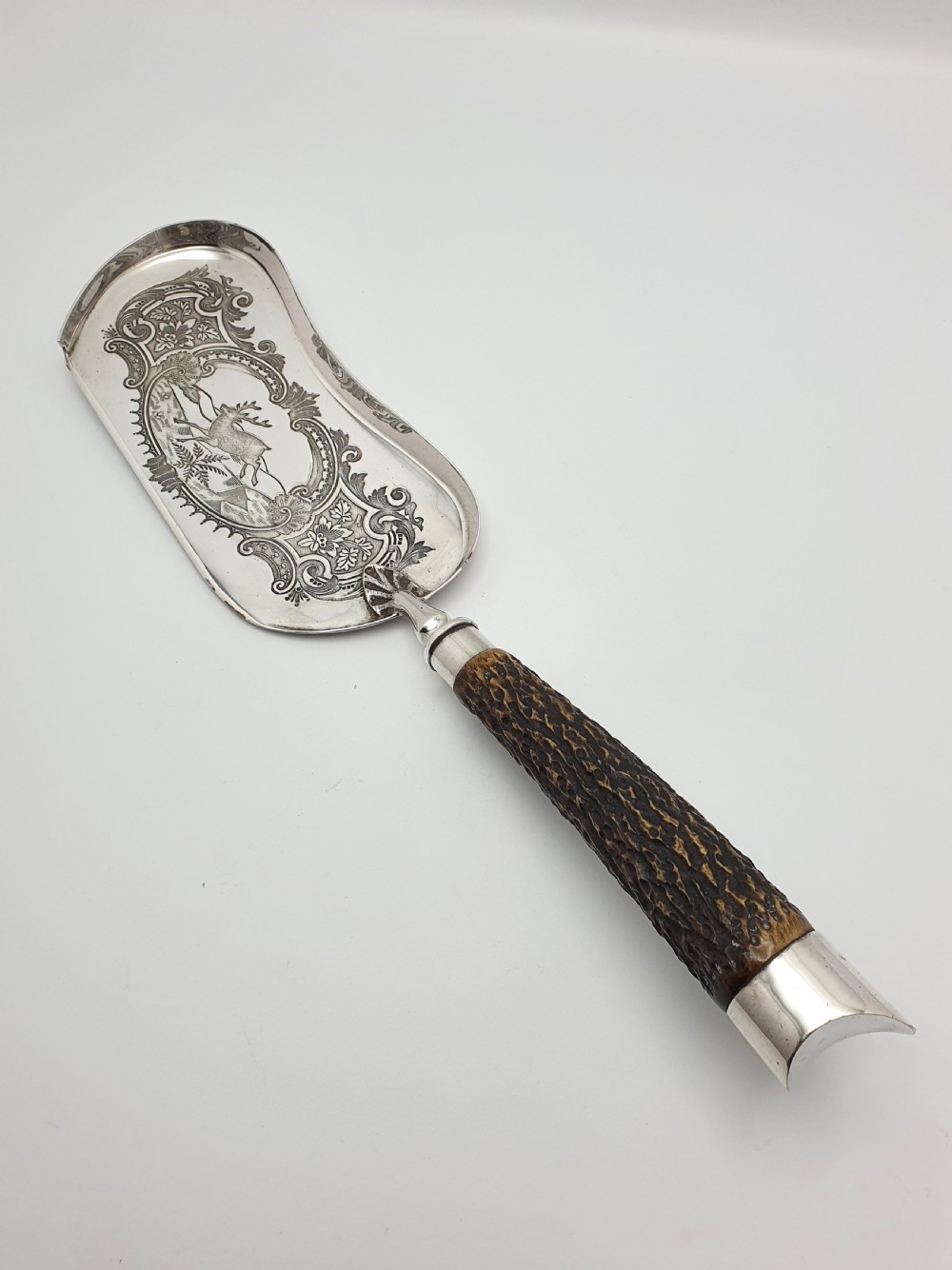Lovely Edwardian Silver-Plated Crumb Scoop – circa 1905 View II
