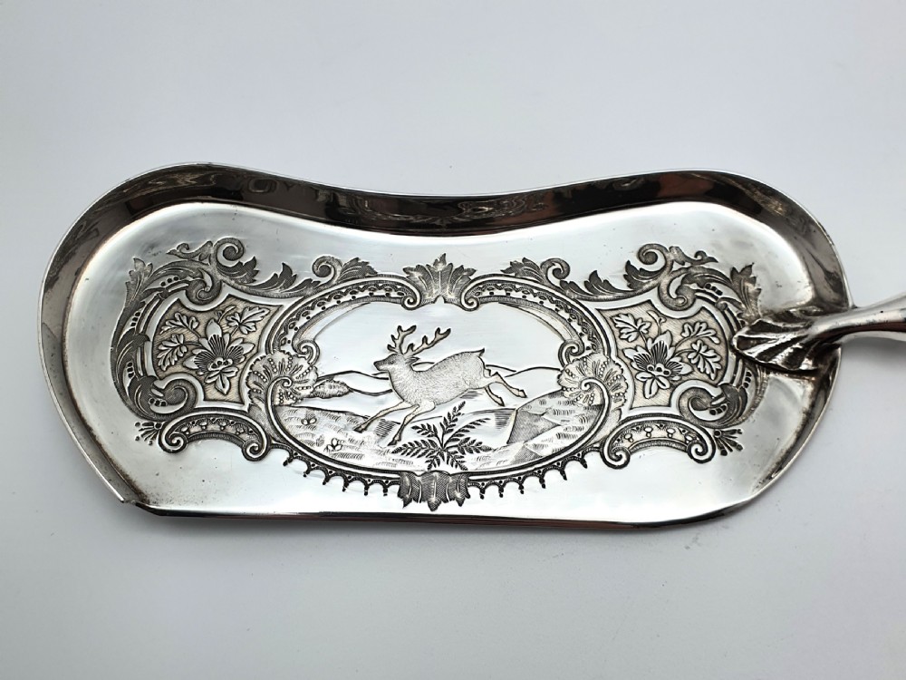 Lovely Edwardian Silver-Plated Crumb Scoop – circa 1905 View V