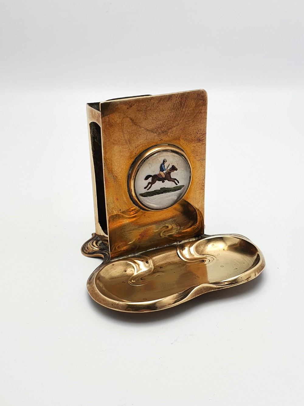 Art Nouveau Jockey Matchbox Holder – circa 1890