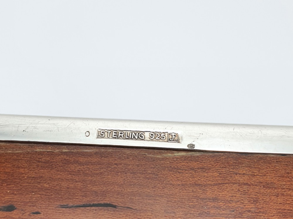 Stylish Italian Sterling Silver Cigar Box – circa 1930 View VI