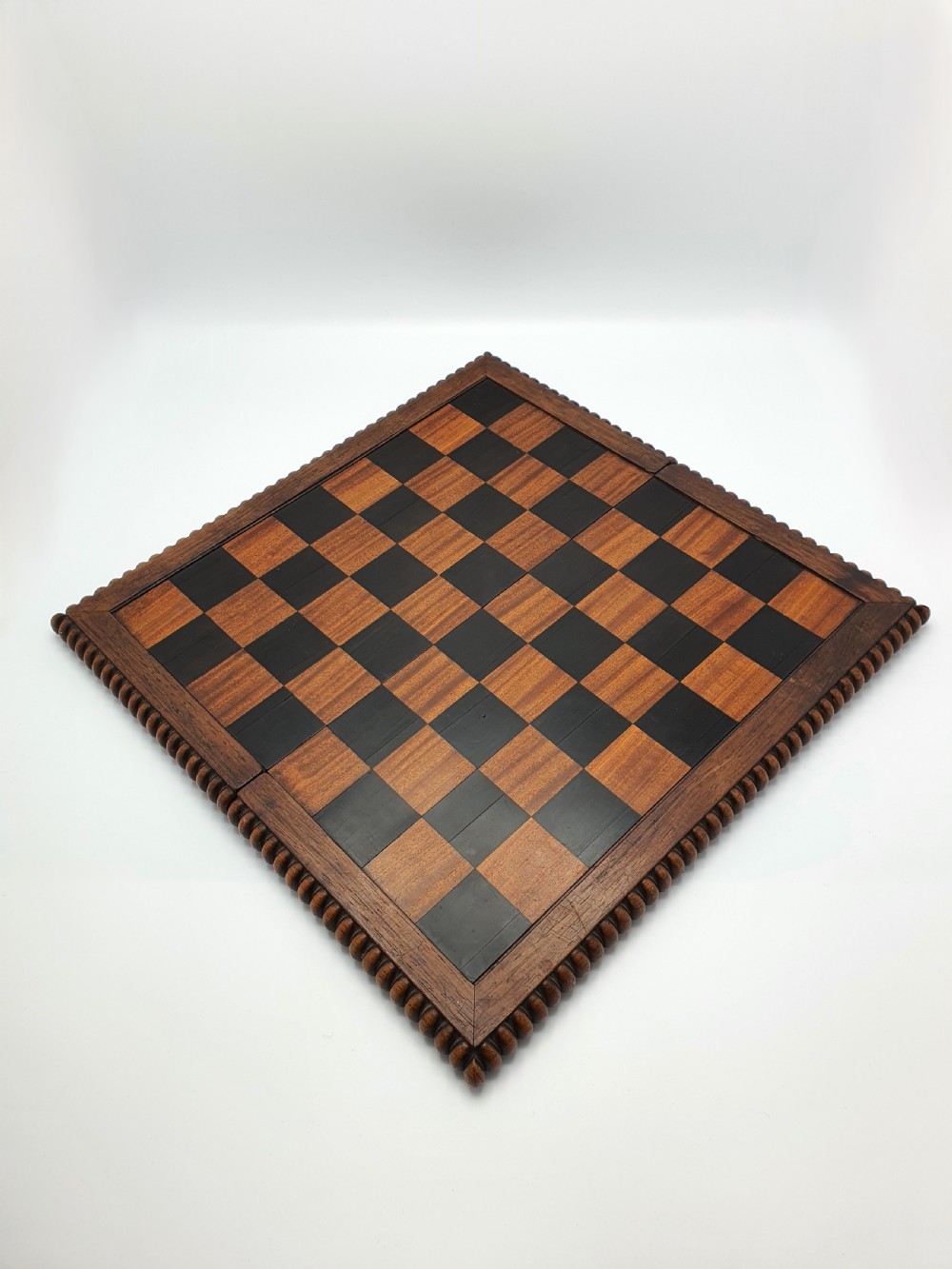 Superb Antique Victorian Folding Chessboard – circa 1870