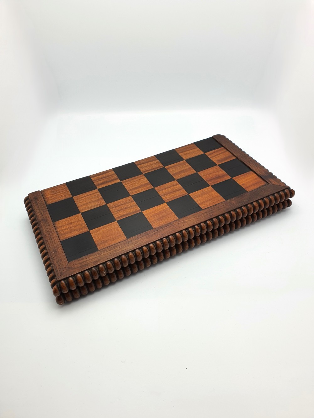 Superb Antique Victorian Folding Chessboard – circa 1870 View II