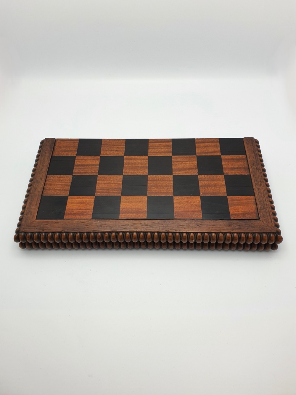 Superb Antique Victorian Folding Chessboard – circa 1870 View IV