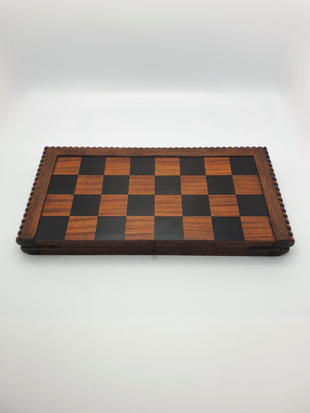 Superb Antique Victorian Folding Chessboard – circa 1870 View V
