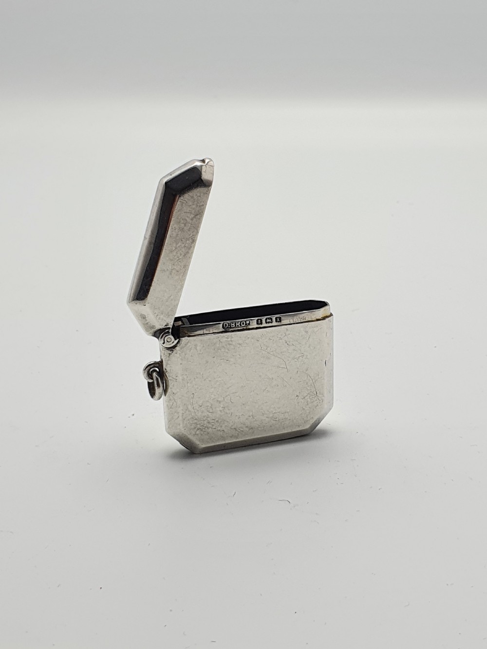 Unusual Antique Silver Vesta Case - 1922 View II