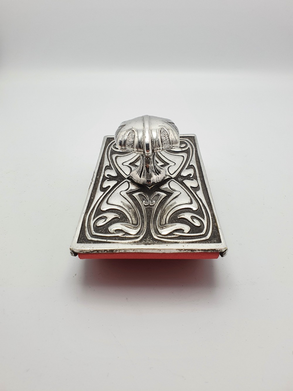 Splendid Art Nouveau Silver-Plated Rocker Blotter - circa 1900 View IV
