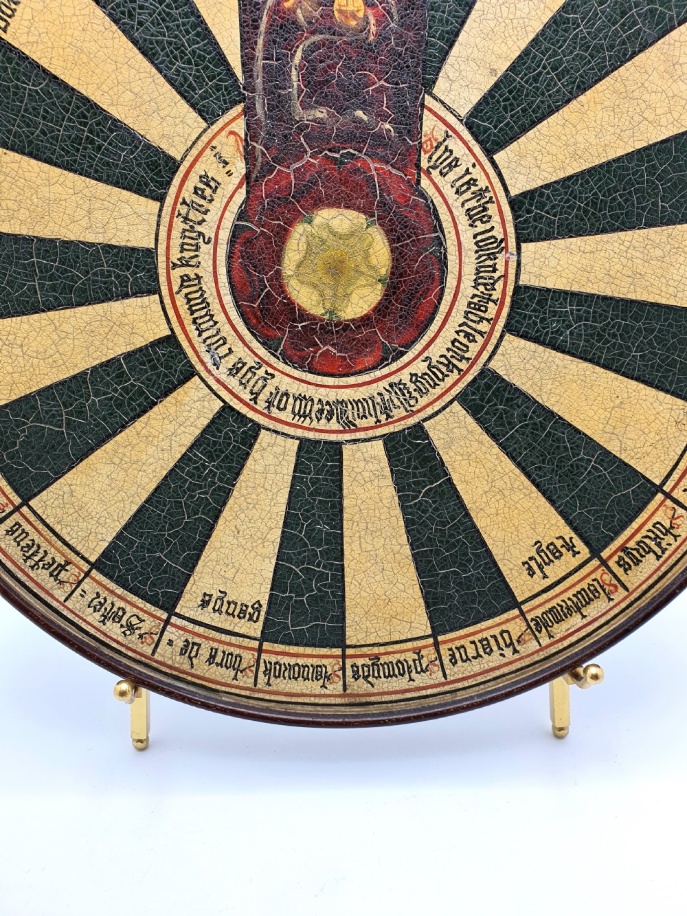 Unusual Victorian Painted Depiction of King Arthur’s Round Table – circa 1880 View V