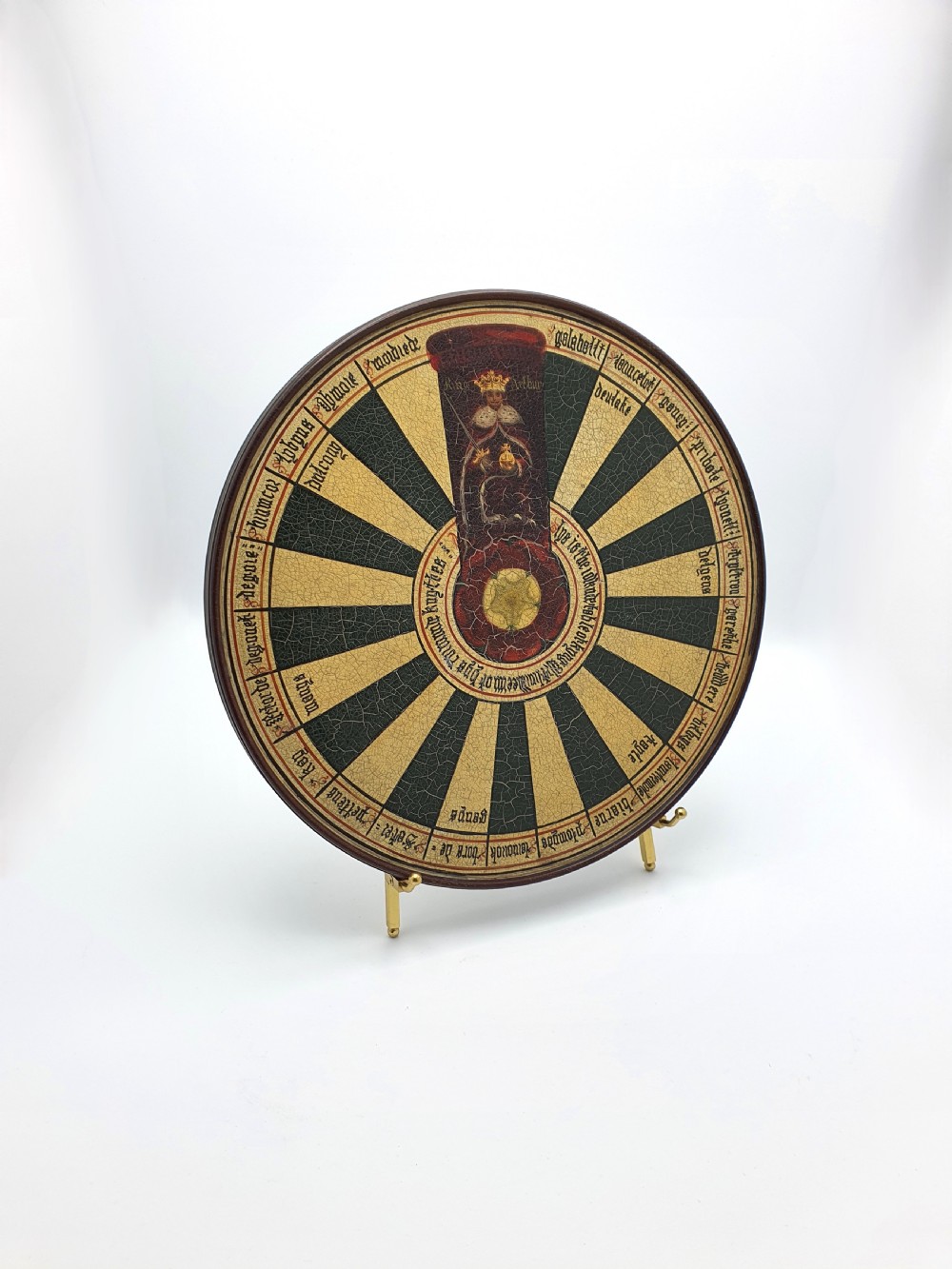Unusual Victorian Painted Depiction of King Arthur’s Round Table – circa 1880 View VII