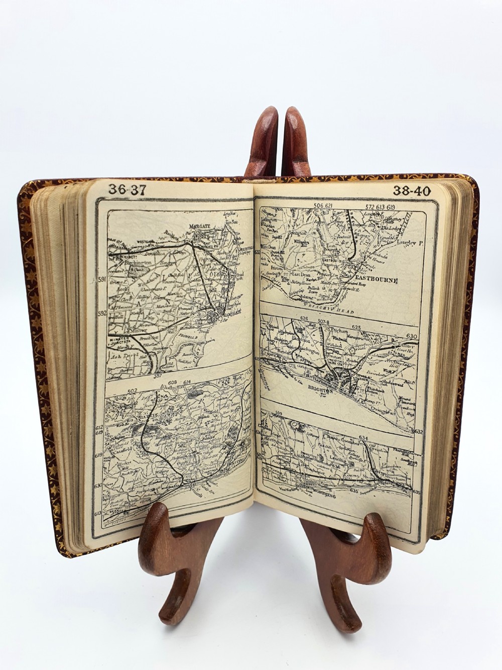 Unusual Antique Dunhill Road Map Book – 1906