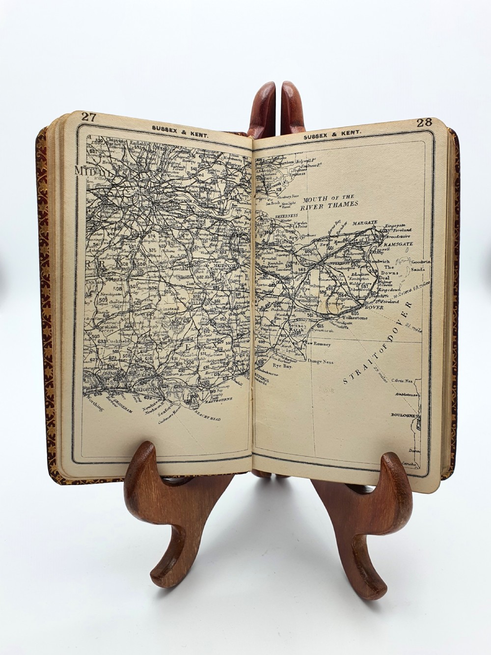 Unusual Antique Dunhill Road Map Book – 1906 View IV