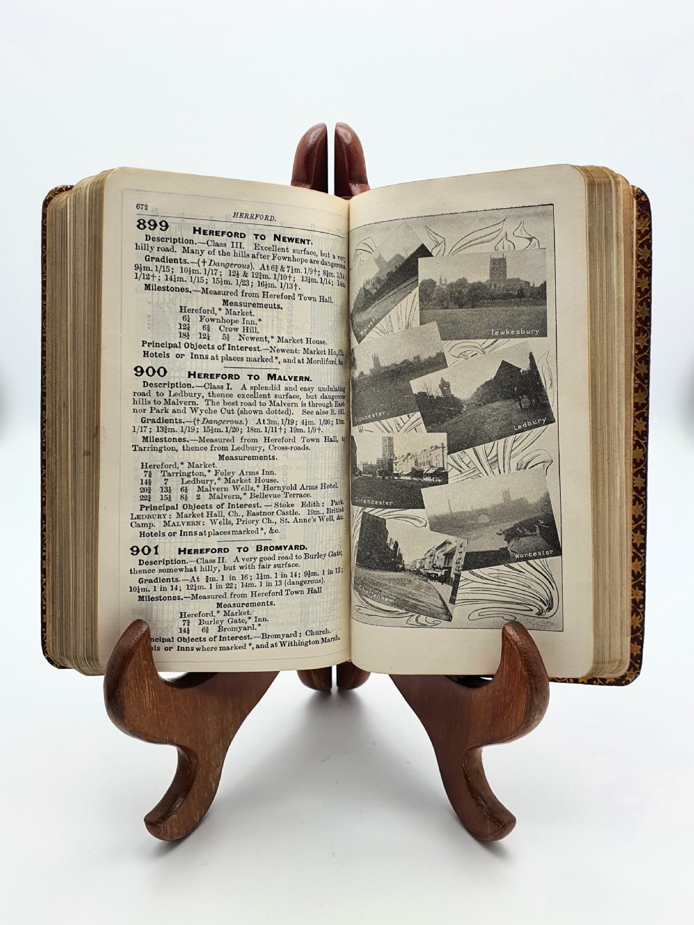 Unusual Antique Dunhill Road Map Book – 1906 View V