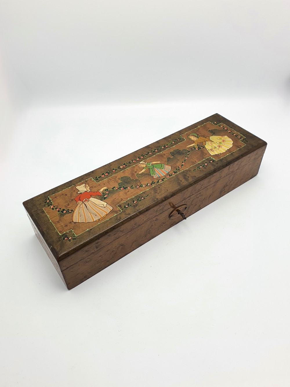 Lovely Dutch Burr Walnut Box - circa 1930