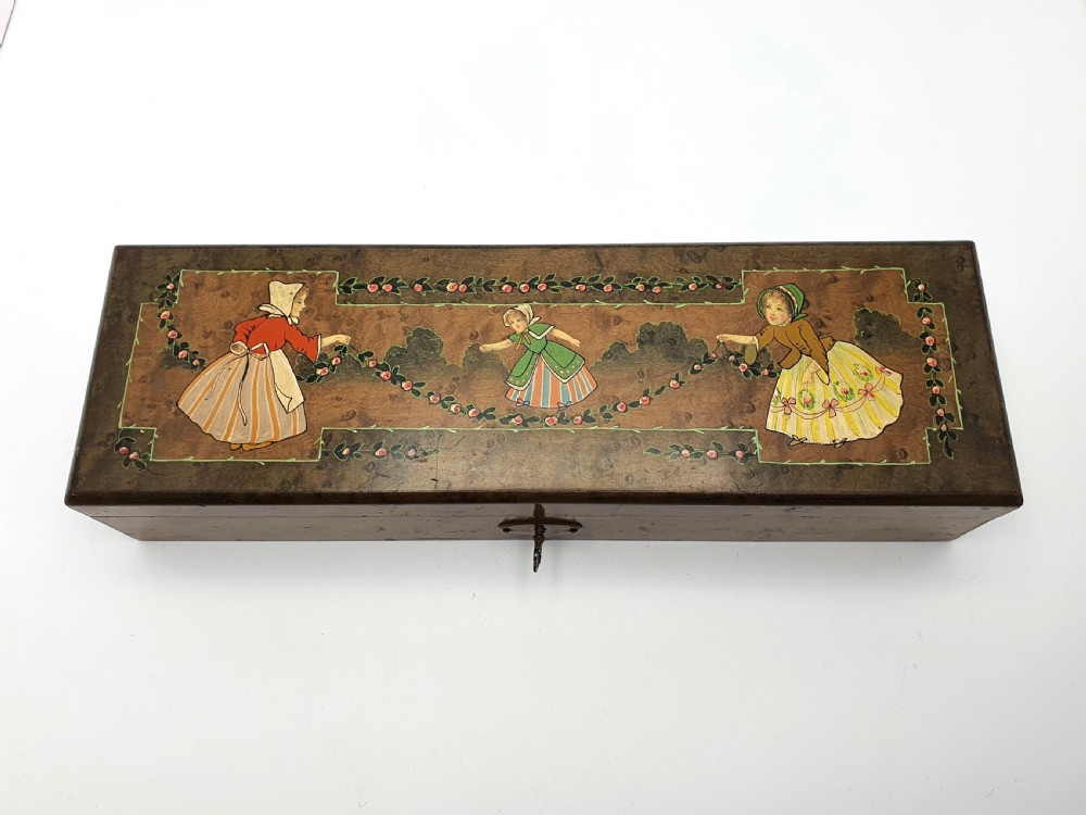 Lovely Dutch Burr Walnut Box - circa 1930 View II
