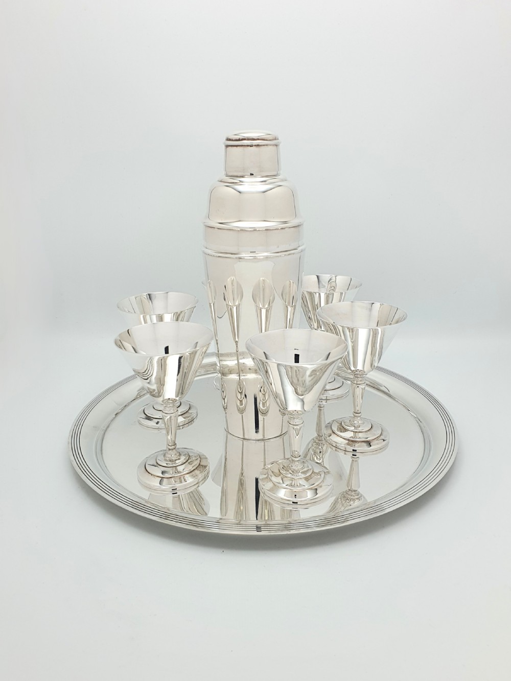 Magnificent Mappin & Webb Cocktail Shaker Set – circa 1930