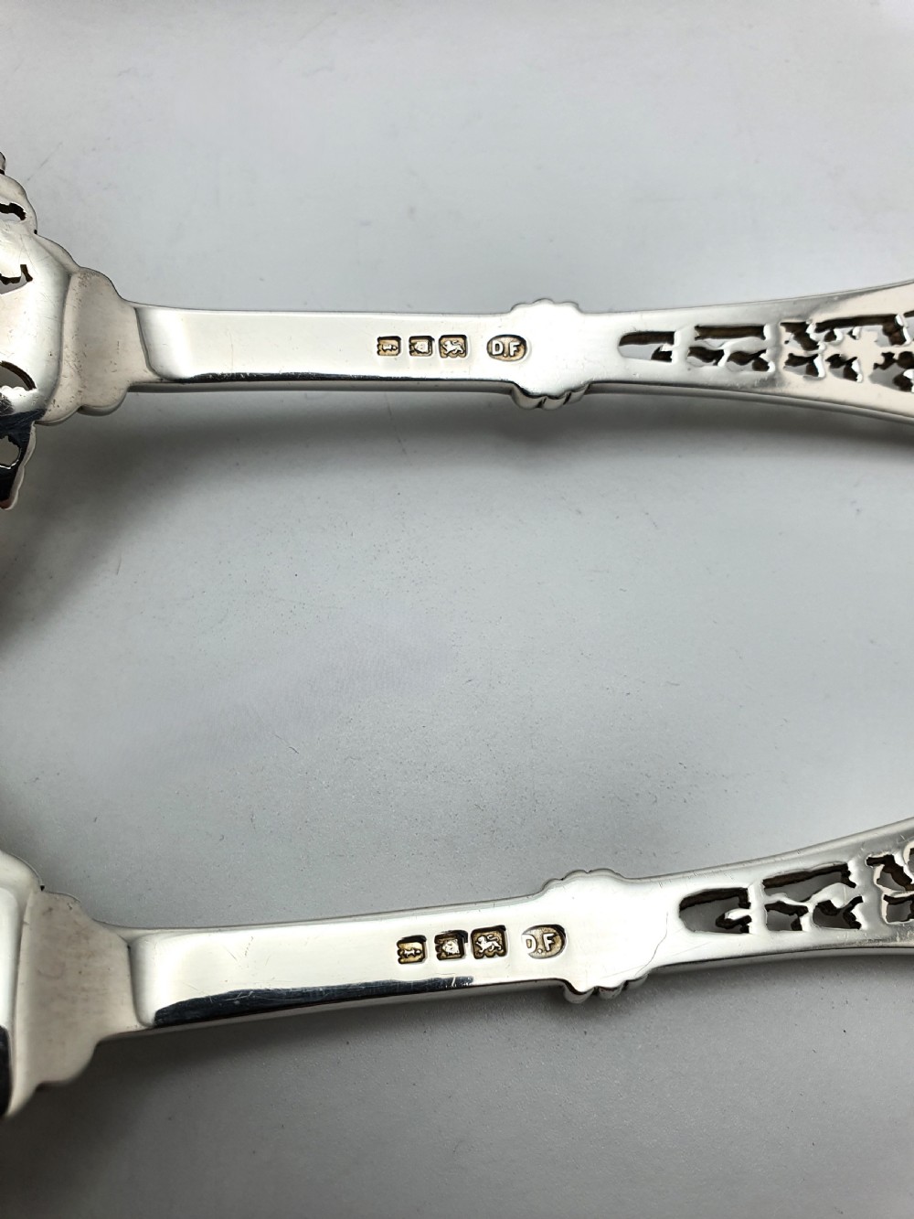 Stunning Pair of Solid Silver Serving Spoons - 1904 View IV