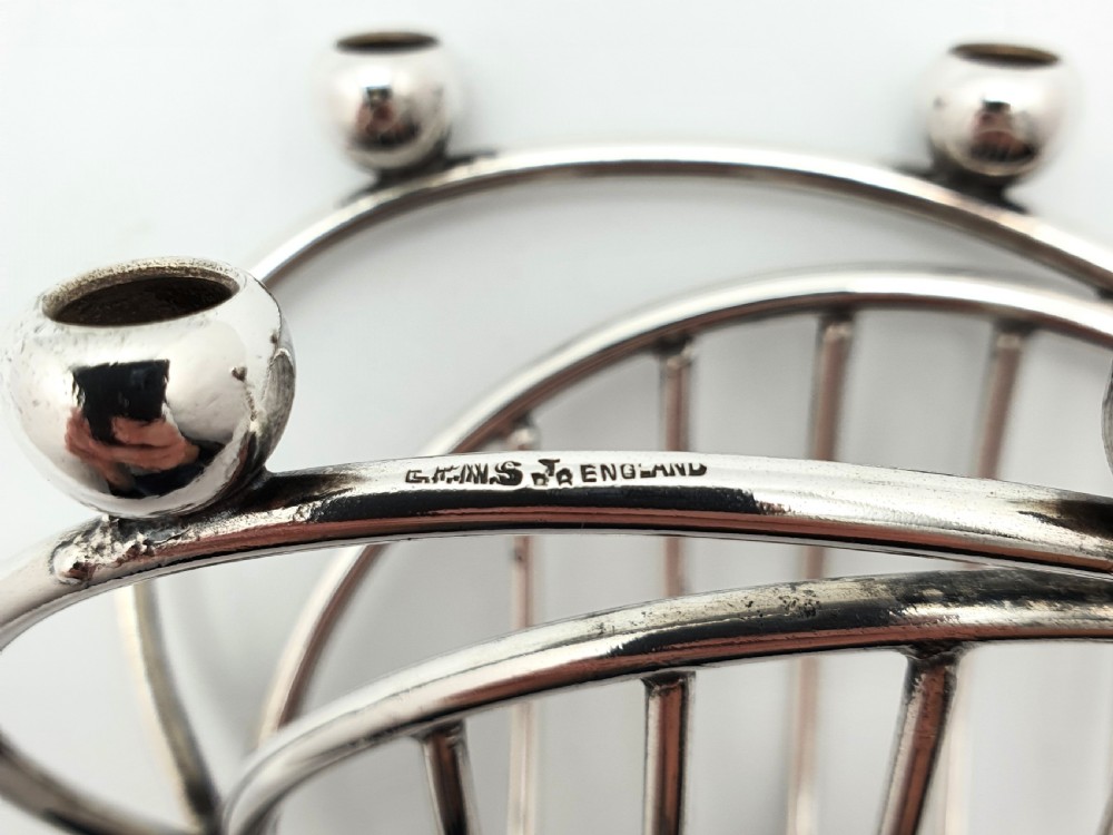 Elegant Silver-Plated Novelty Swan Toast Rack – circa 1920 View V