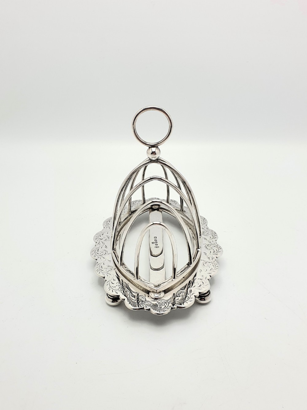Attractive Victorian Silver-Plated Toast Rack – circa 1890 View III