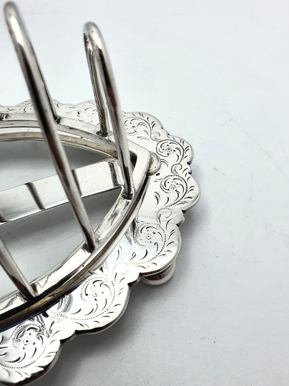 Attractive Victorian Silver-Plated Toast Rack – circa 1890 View IV