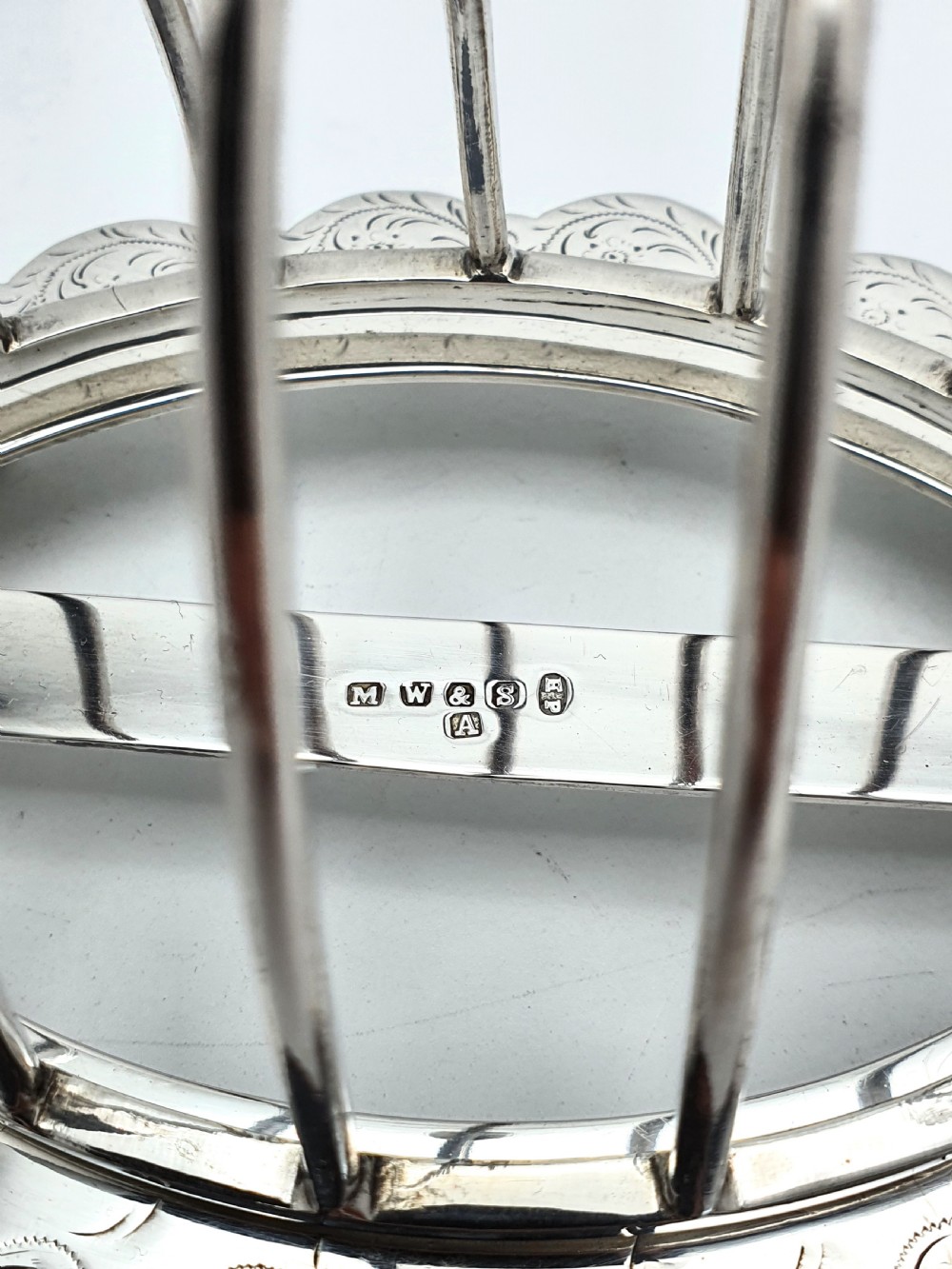 Attractive Victorian Silver-Plated Toast Rack – circa 1890 View V