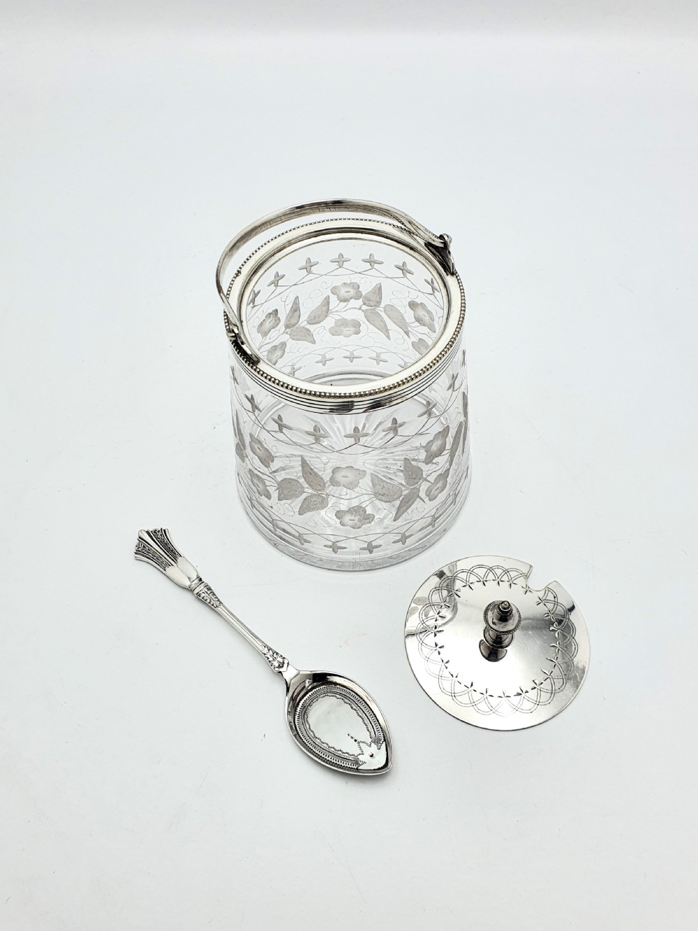 Lovely Antique Victorian Preserve/Jam Pot – circa 1890 View V