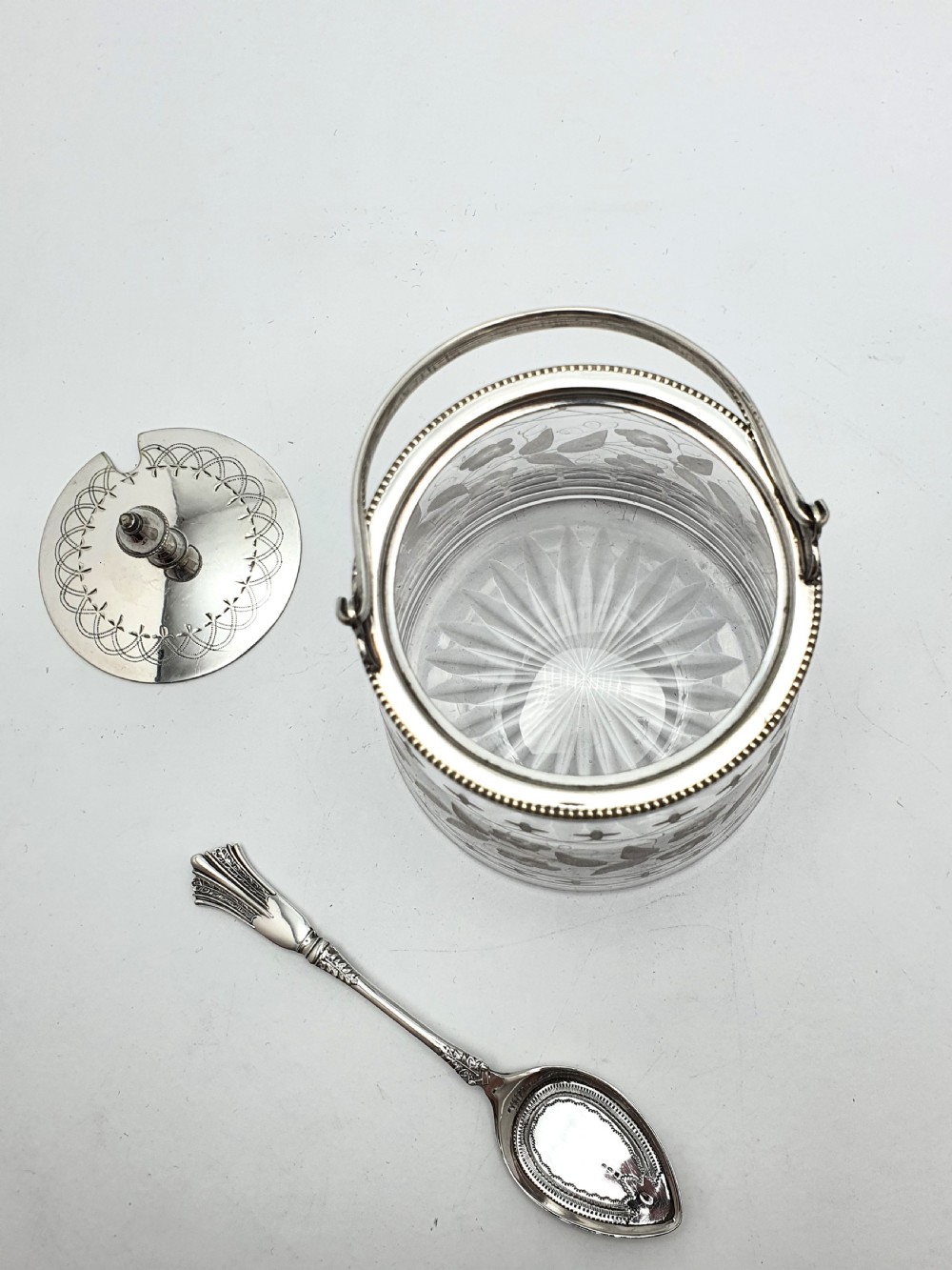 Lovely Antique Victorian Preserve/Jam Pot – circa 1890 View VI