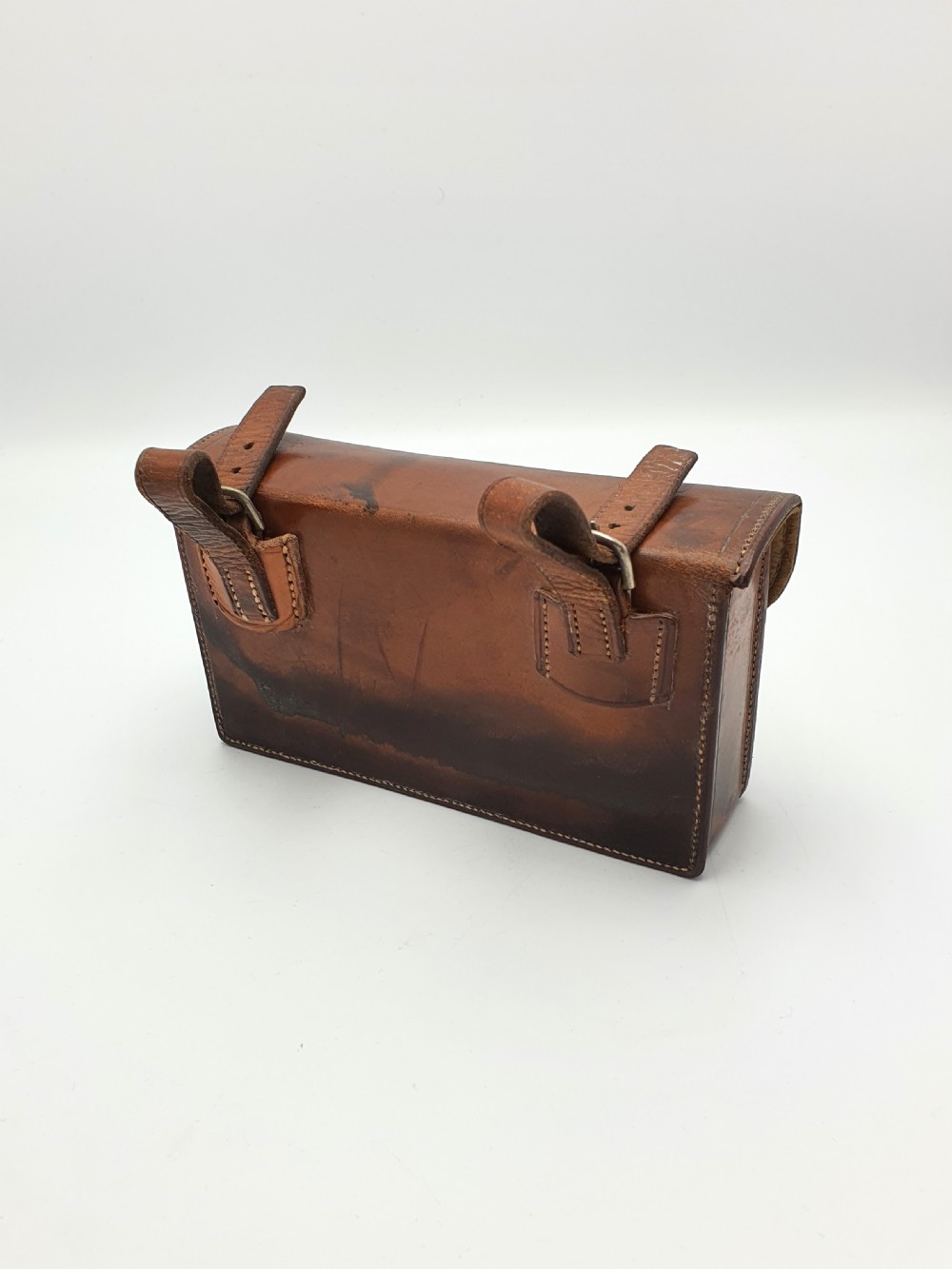 Handsome Edwardian Antique Leather Cased Sandwich Box - circa 1905 View III