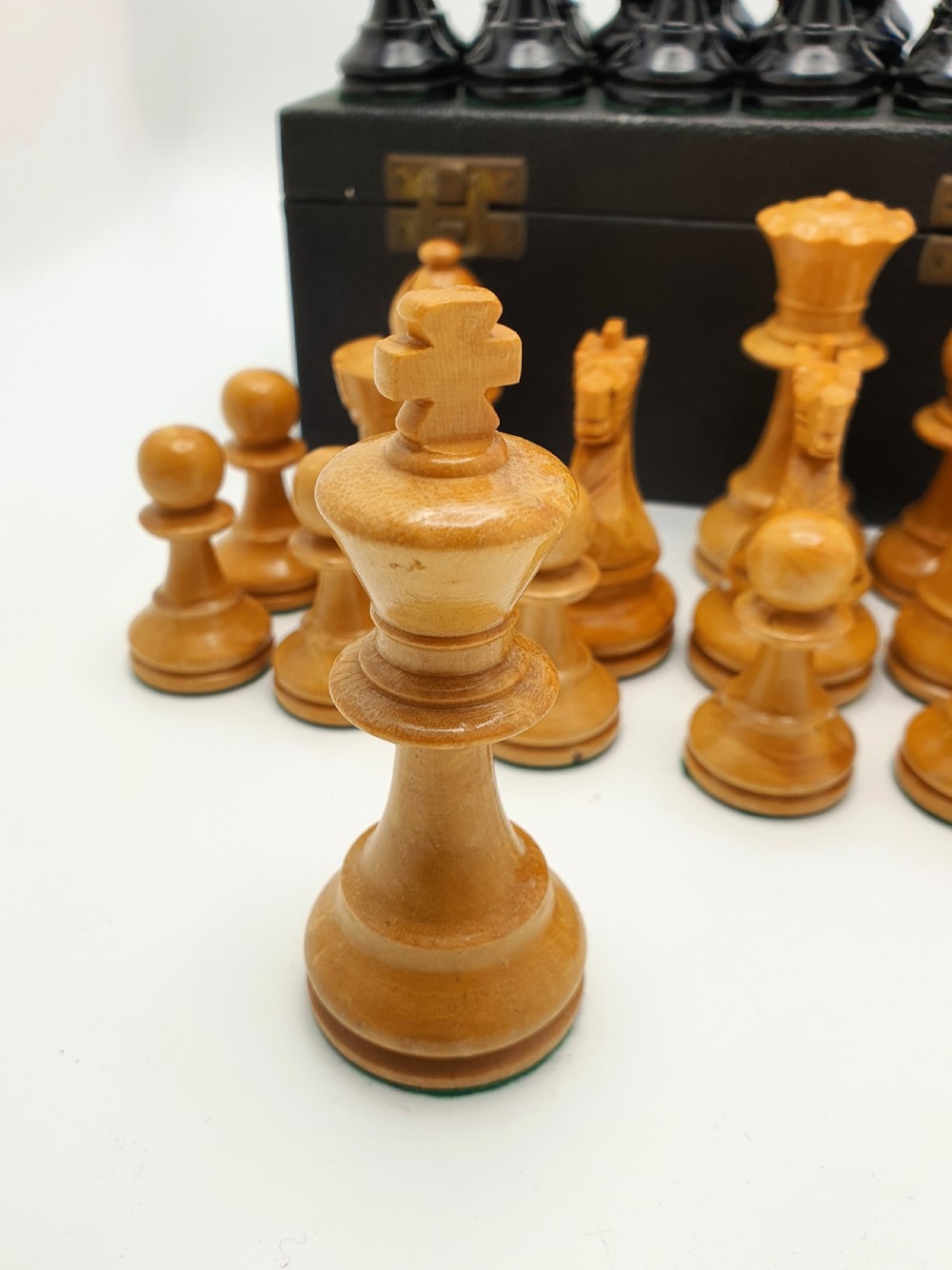 Nice Staunton Style Chess Set – circa 1930 View IV