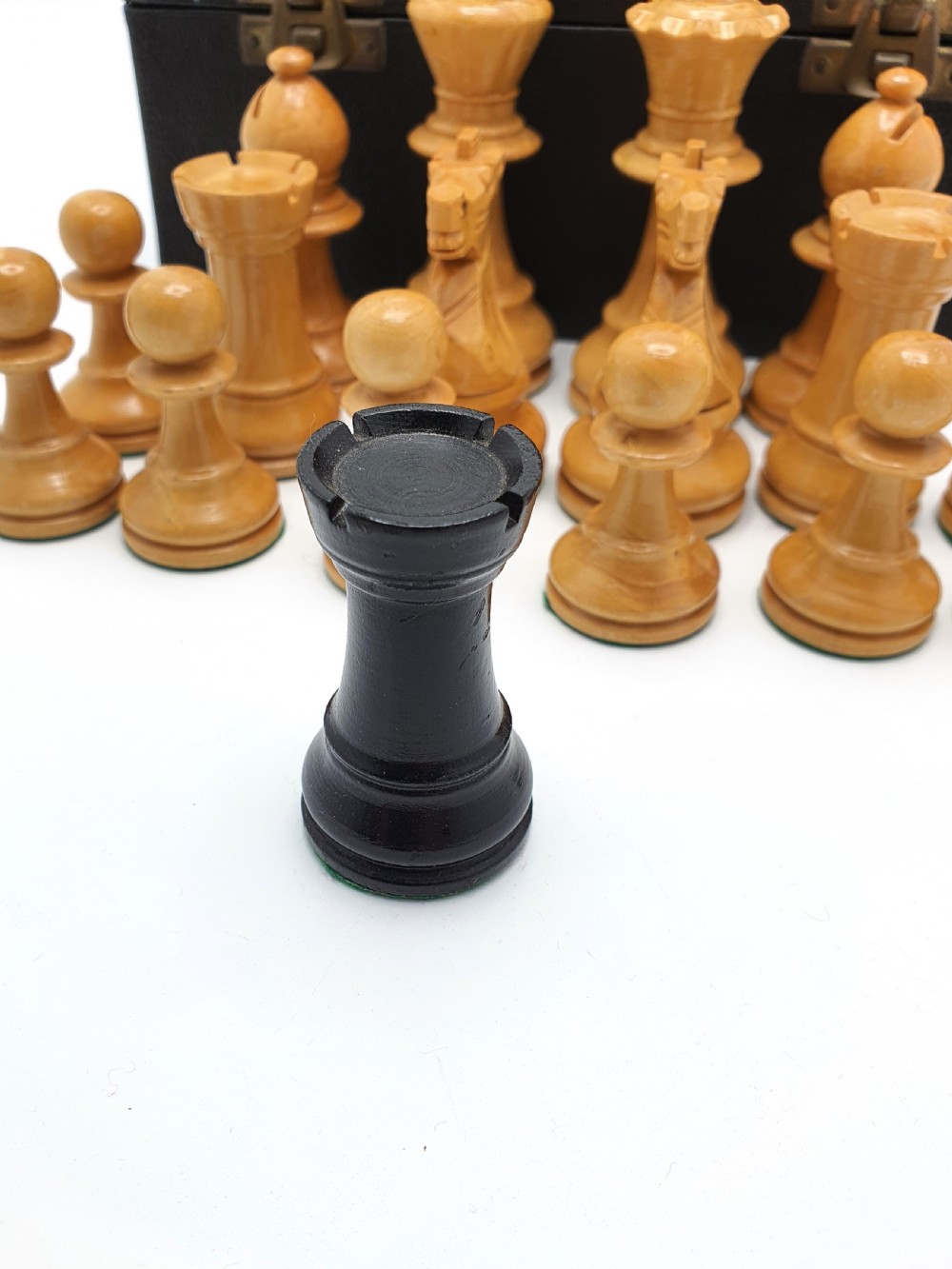 Nice Staunton Style Chess Set – circa 1930 View V