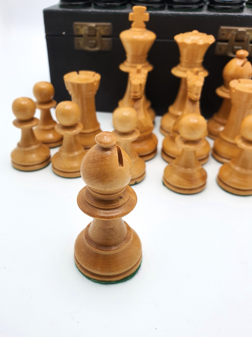 Nice Staunton Style Chess Set – circa 1930 View VI