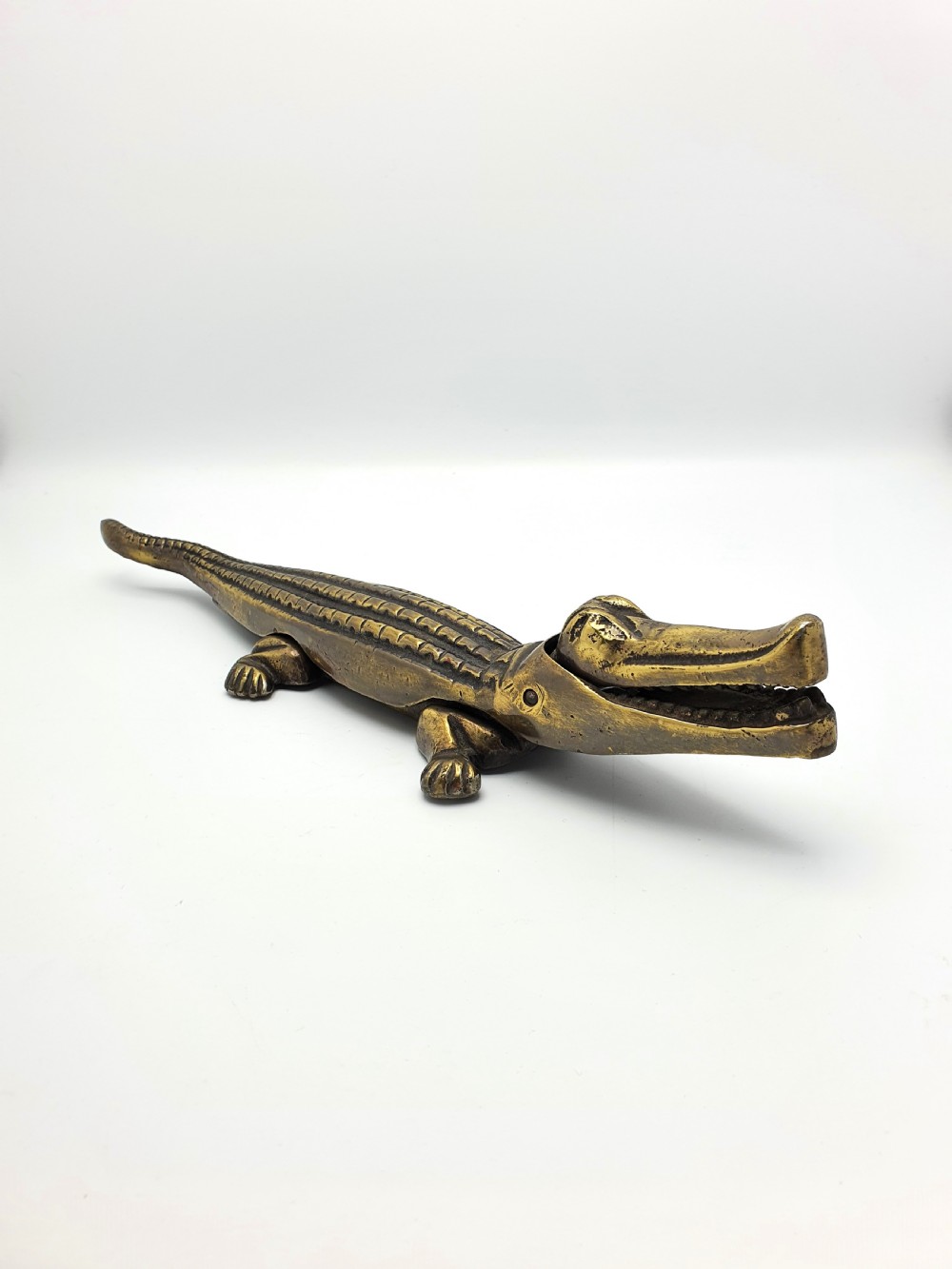 Nice Large Metal Crocodile Nutcracker – circa 1920