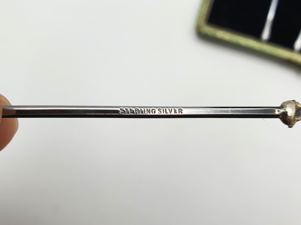 Nice Boxed Set of 6 Sterling Silver Cocktail Sticks - circa 1930 View VI