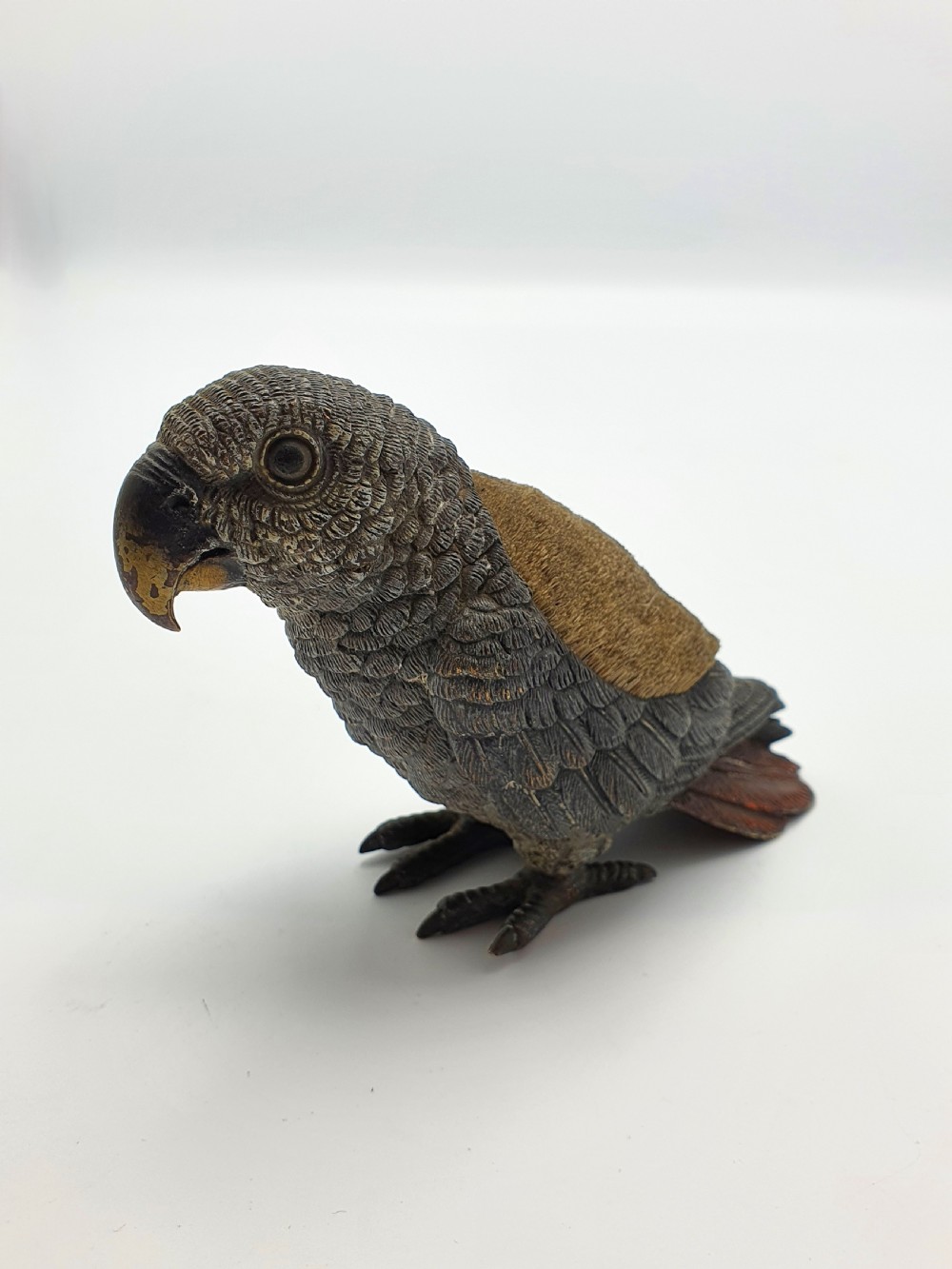 Wonderful Austrian Novelty Parrot Pen Wipe – circa 1900