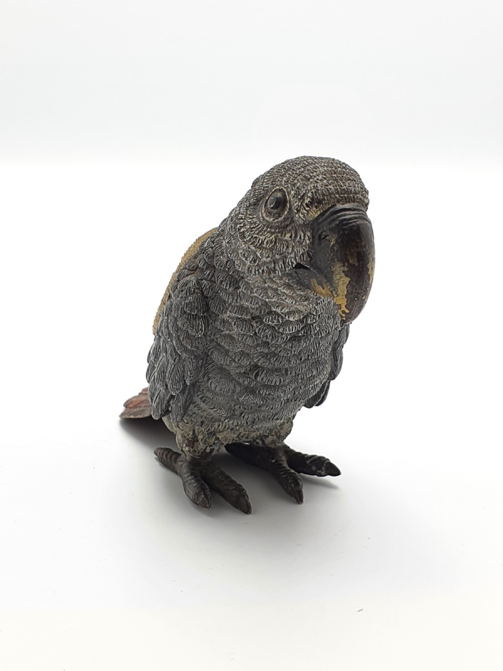 Wonderful Austrian Novelty Parrot Pen Wipe – circa 1900 View IV