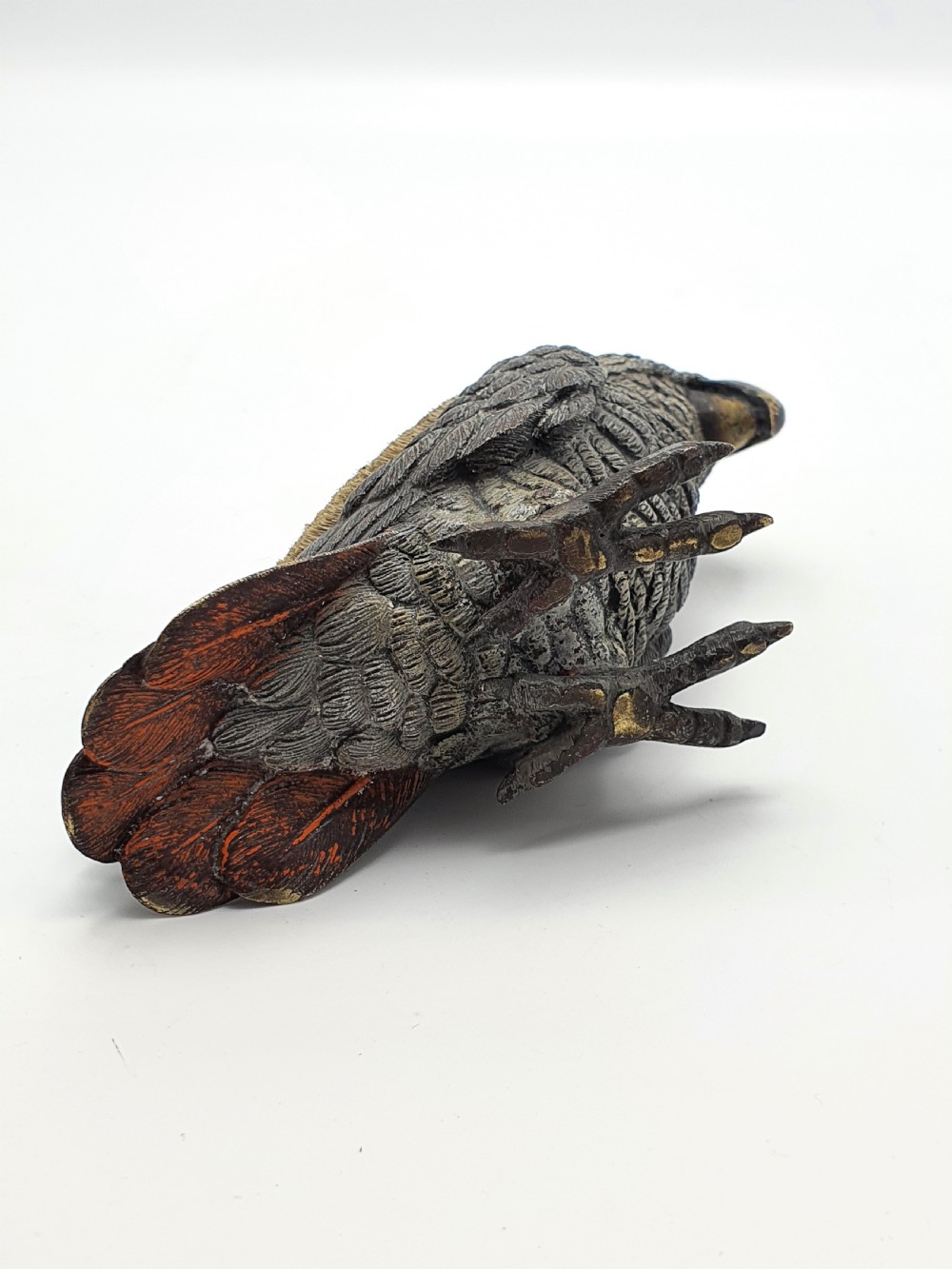 Wonderful Austrian Novelty Parrot Pen Wipe – circa 1900 View V