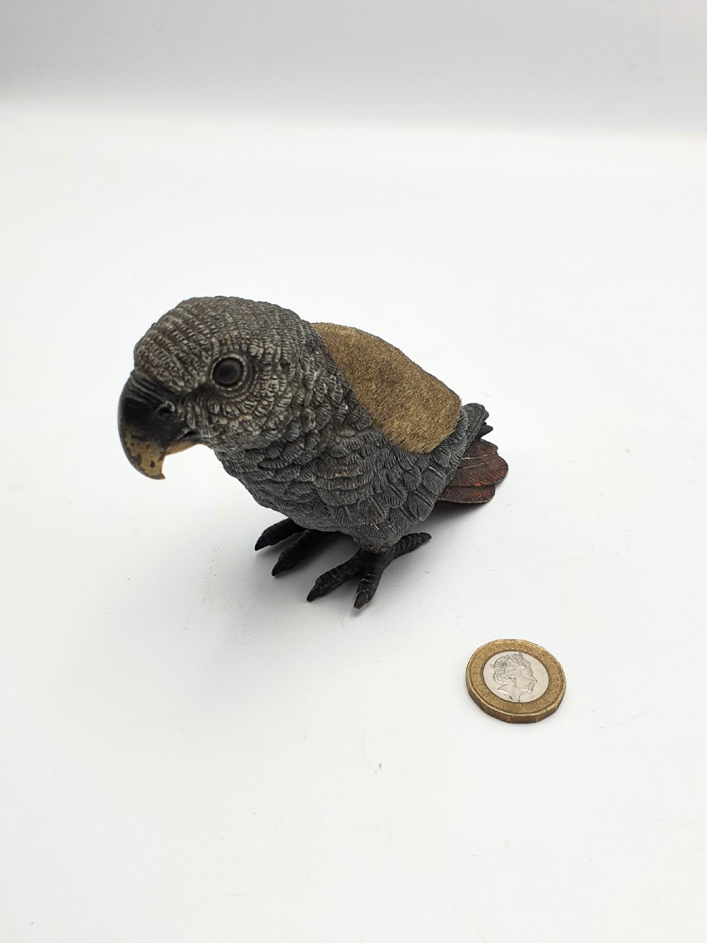 Wonderful Austrian Novelty Parrot Pen Wipe – circa 1900 View VI