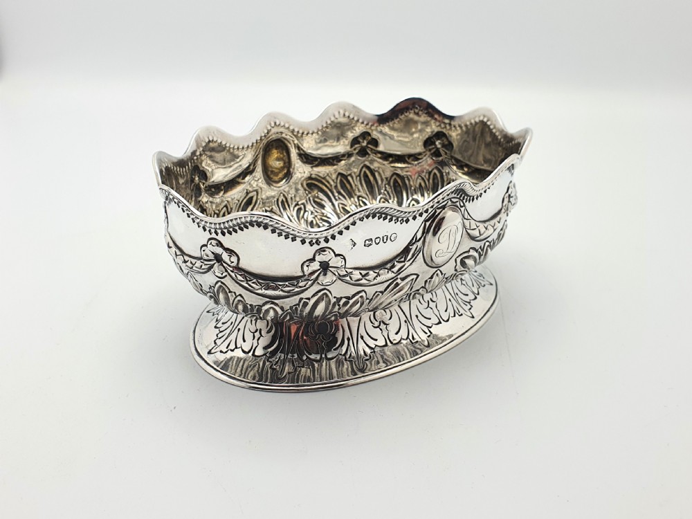 Nice Victorian Oval Silver Bowl - 1884 View III
