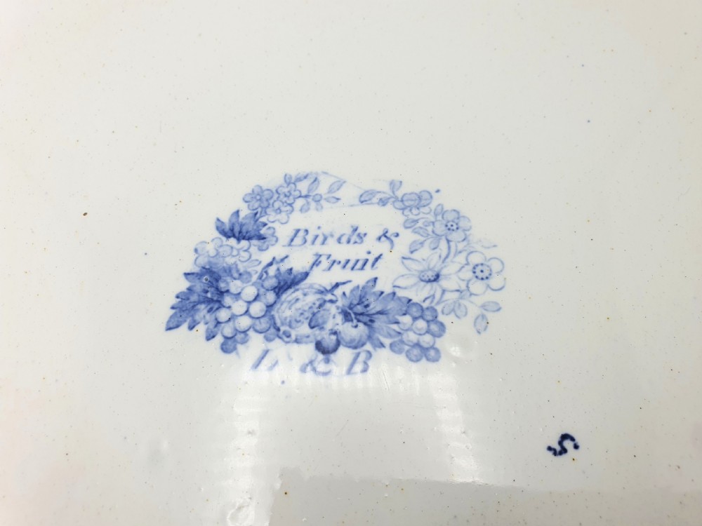 Good Victorian Blue and White China Platter – circa 1860 View IV