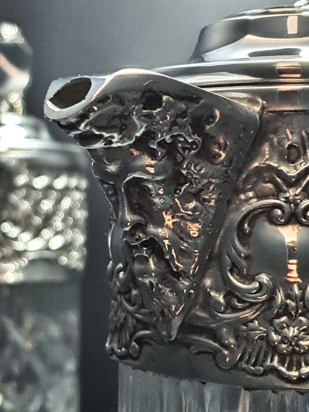 Magnificent Pair of Cut-Glass Claret Jugs – circa 1930 View IV