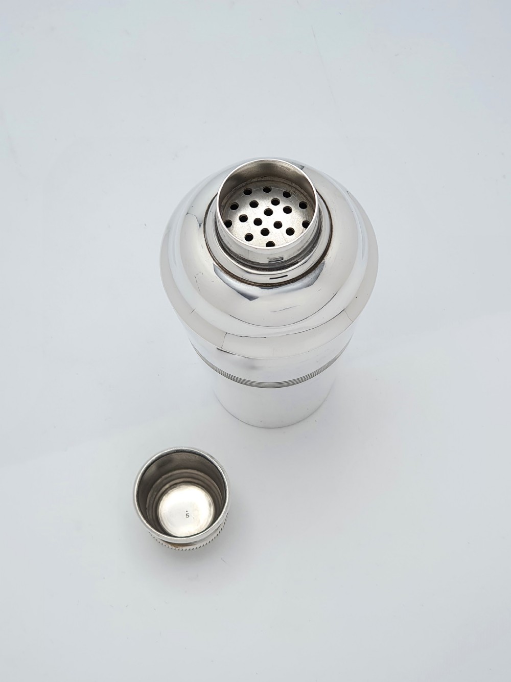 Lovely Art Deco Silver Plated Cocktail Shaker - circa 1930 View III