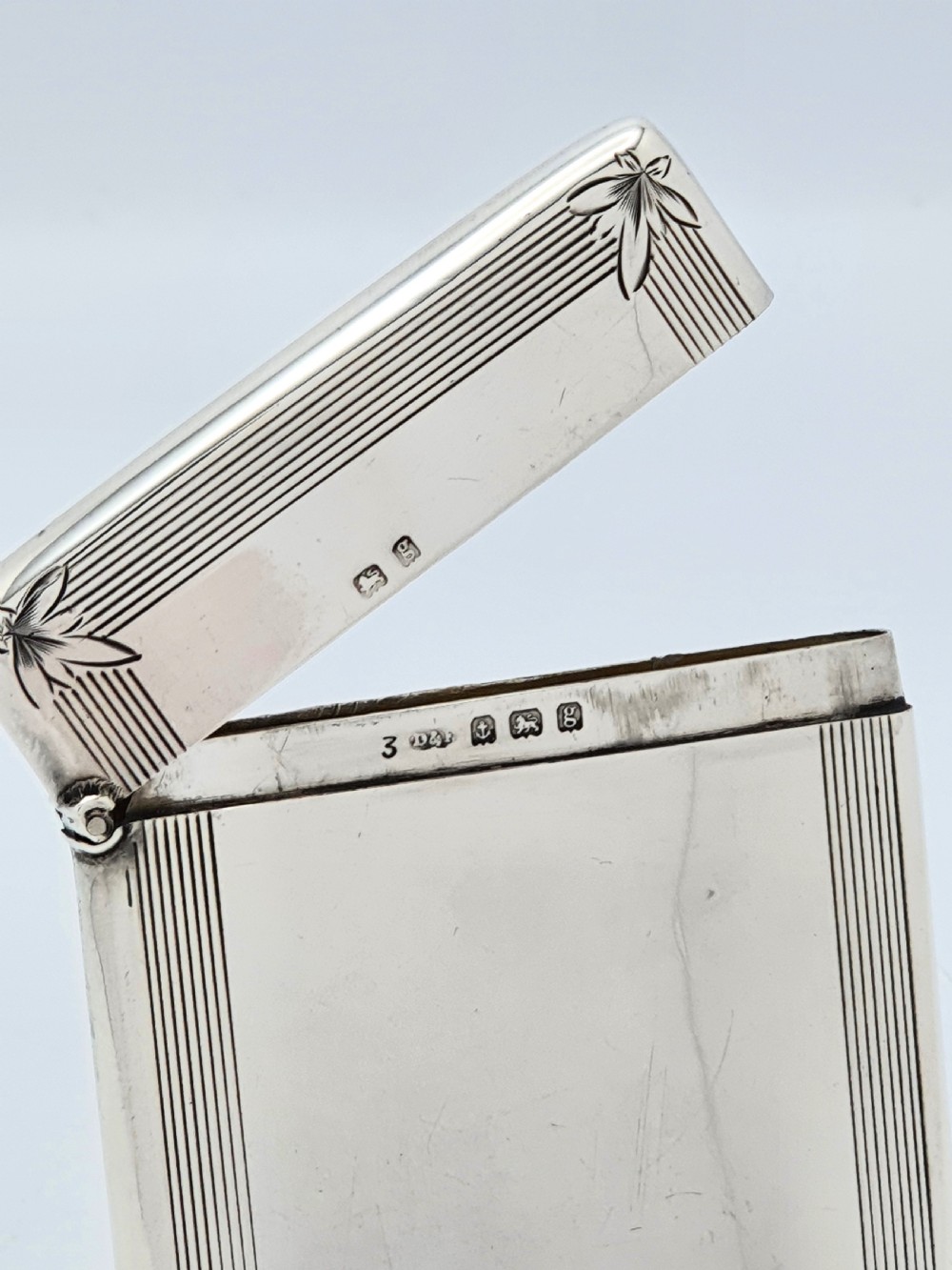 Handsome Edwardian Silver Card Case - 1906 View IV