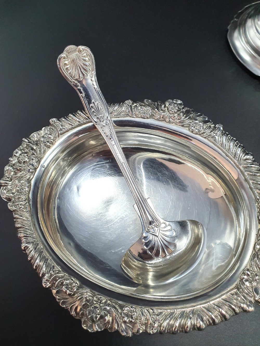 Fabulous Pair of Victorian Sauce Tureens – circa 1840 View XIII