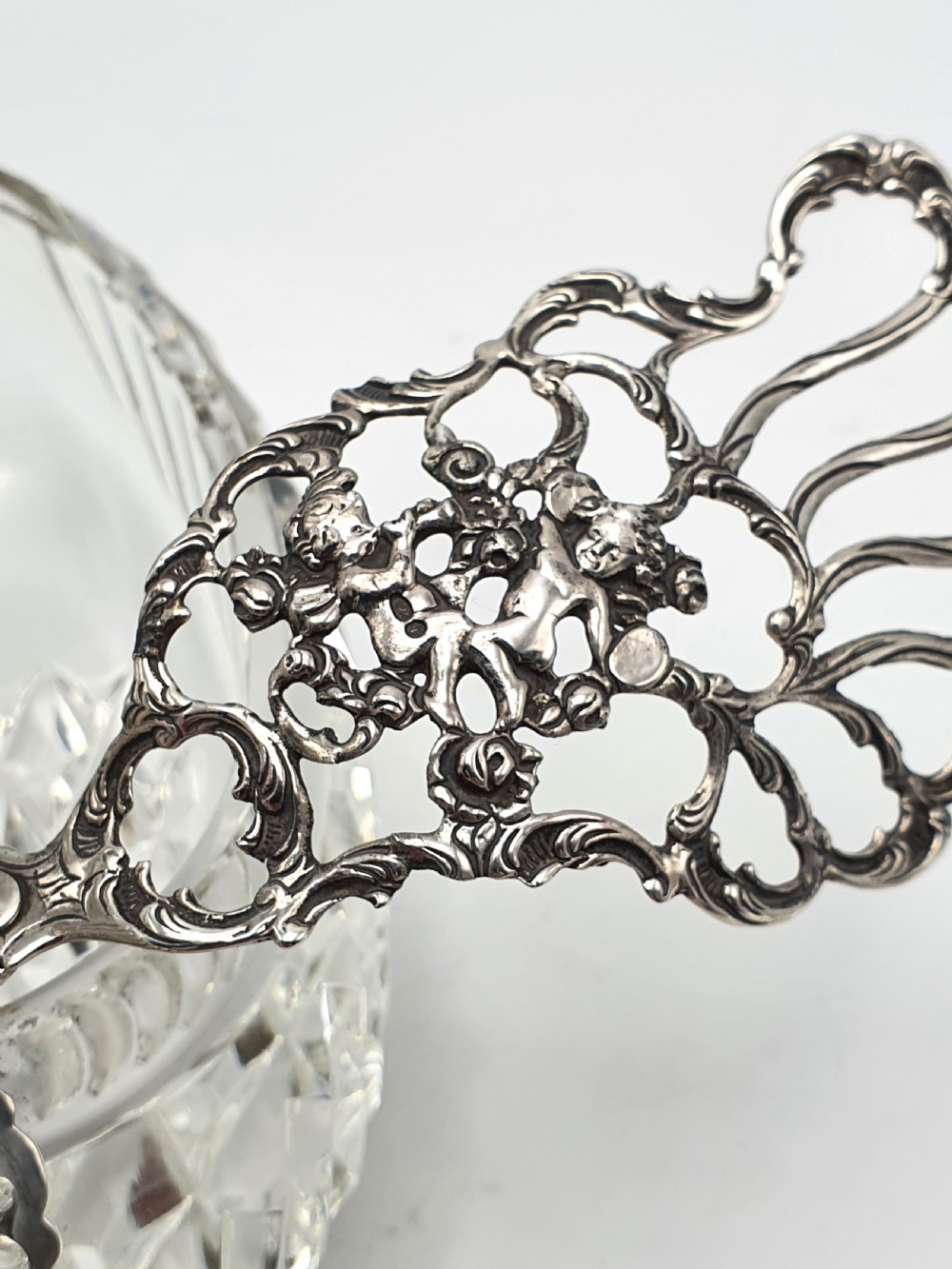 Fabulous Silver and Cut Crystal Swan Box – circa 1960 View VI