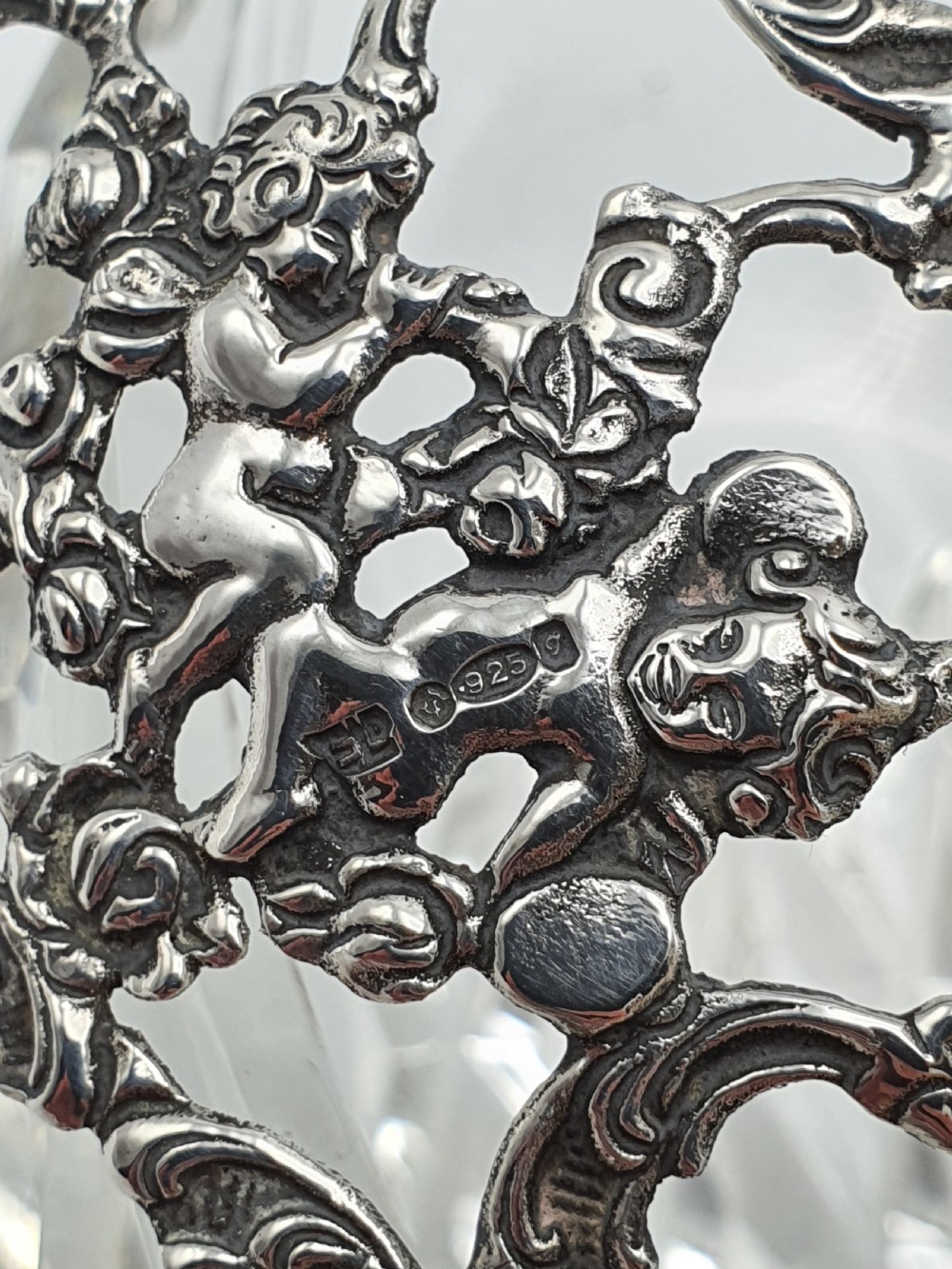 Fabulous Silver and Cut Crystal Swan Box – circa 1960 View VIII